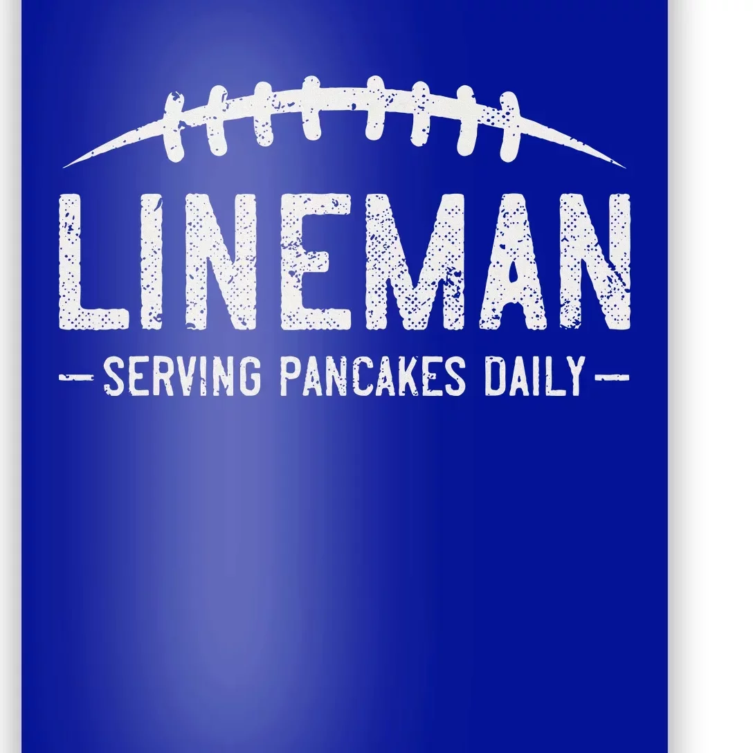 Lineman Serving Pancakes Daily Poster