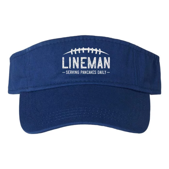 Lineman Serving Pancakes Daily Valucap Bio-Washed Visor