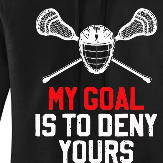 Lacrosse Sport Player Coach Funny Lacrosse Mom Dad Team Joke Women's Pullover Hoodie