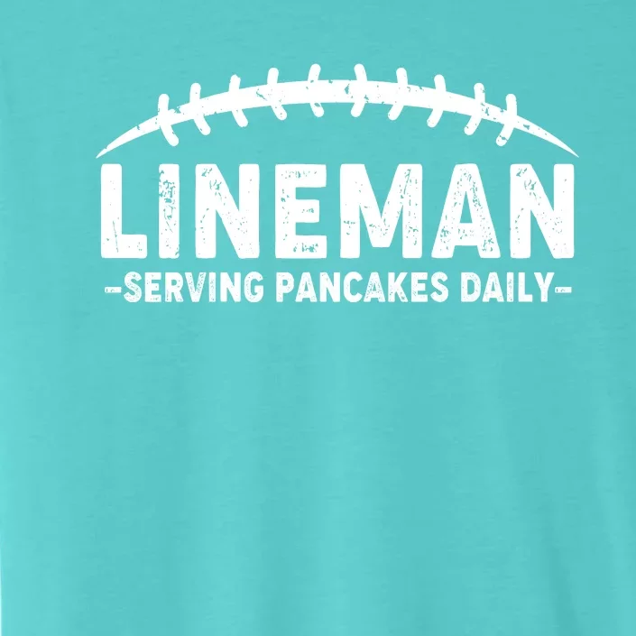 Lineman Serving Pancakes Daily Football ChromaSoft Performance T-Shirt