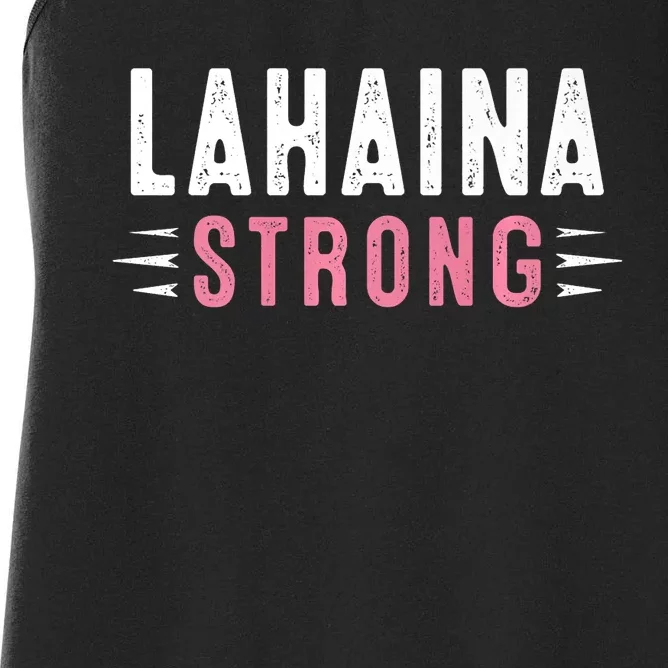 Lahaina Strong Pray For Maui Women's Racerback Tank