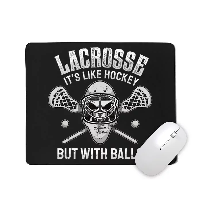 Lacrosse Saying Player Team Trainer Lacrosse Ball Mousepad