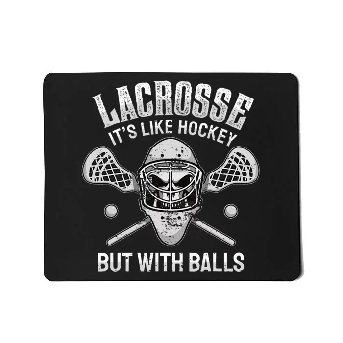 Lacrosse Saying Player Team Trainer Lacrosse Ball Mousepad