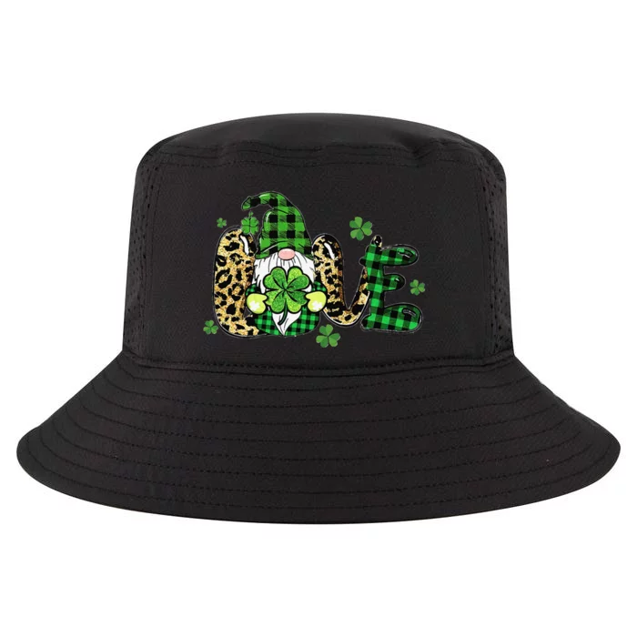 LOVE St Patricks Day Gnomes Shamrock For Women Cool Comfort Performance Bucket Hat