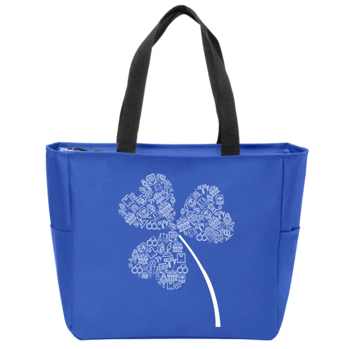 Lawyer St Patrick Clover Meaningful Gift Funny Lawyer St Patricks Gift Zip Tote Bag