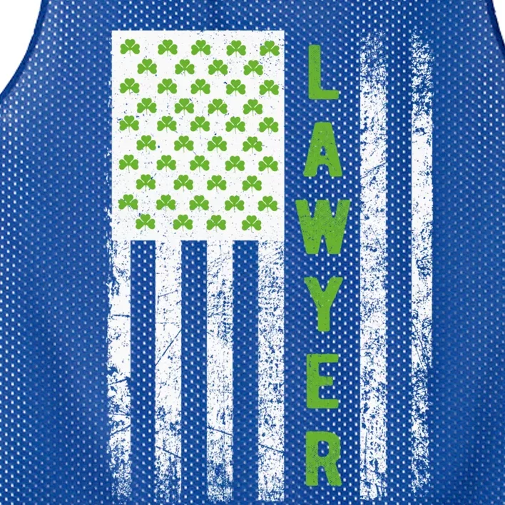 Lawyer St Patricks Day Flag Gift Lawyer Funny Gift Attorney Outfit Funny Gift Mesh Reversible Basketball Jersey Tank