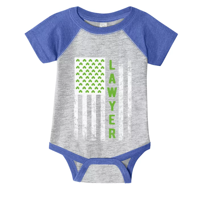 Lawyer St Patricks Day Flag Gift Lawyer Funny Gift Attorney Outfit Funny Gift Infant Baby Jersey Bodysuit