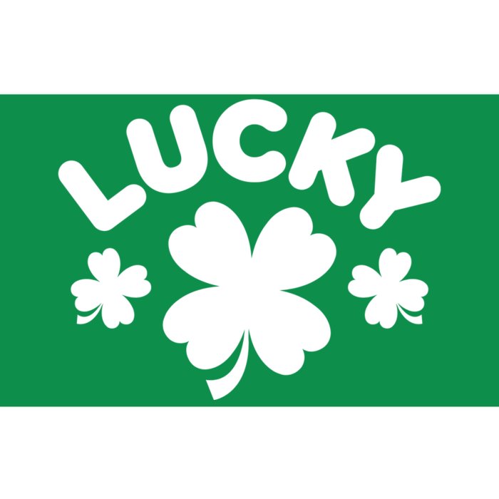 Lucky St Patricks Day Clover Festive Bumper Sticker