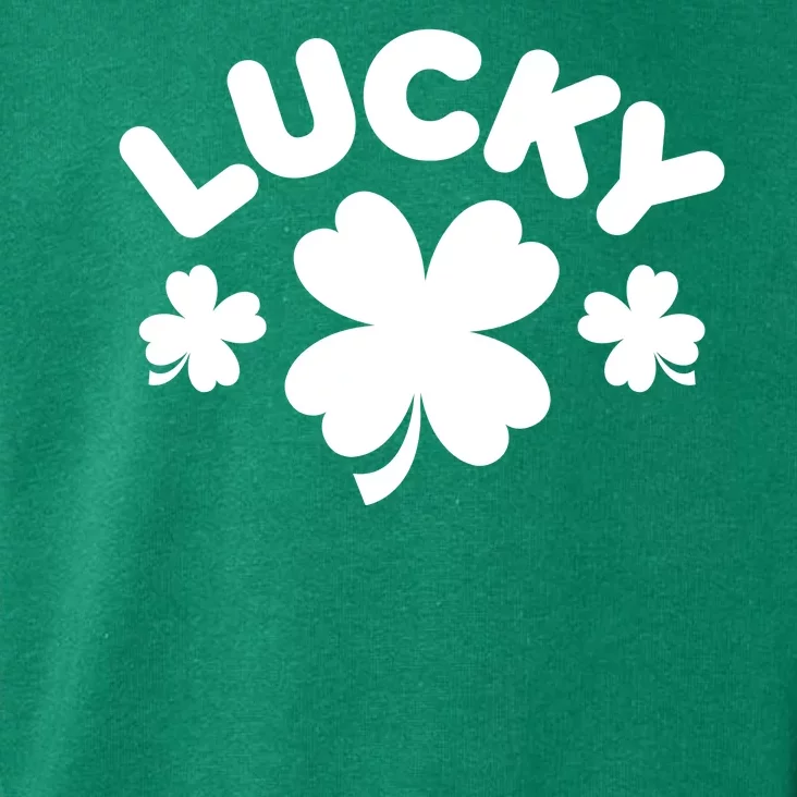 Lucky St Patricks Day Clover Festive Toddler Hoodie