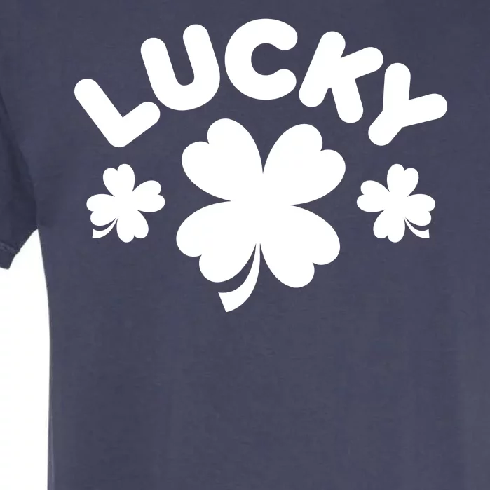 Lucky St Patricks Day Clover Festive Garment-Dyed Heavyweight T-Shirt