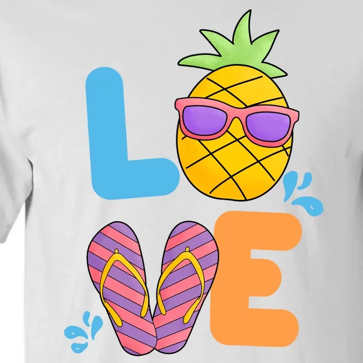 Love Summer Pineapple Cute Tall T-Shirt