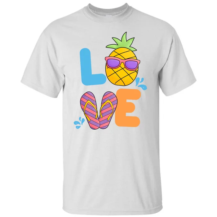 Love Summer Pineapple Cute Tall T-Shirt