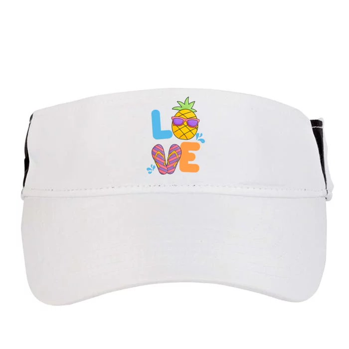 Love Summer Pineapple Cute Adult Drive Performance Visor