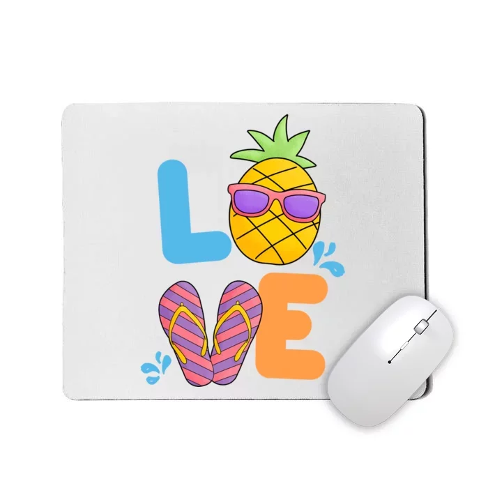 Love Summer Pineapple Cute Mousepad