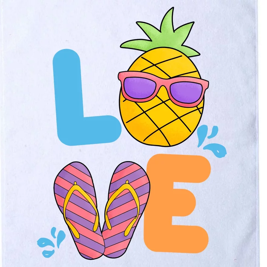 Love Summer Pineapple Cute Platinum Collection Golf Towel