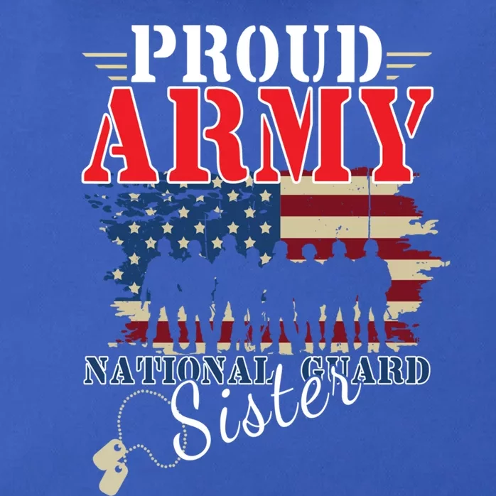 Lady Solider Proud Army National Guard Sister Veterans Day Gift Zip Tote Bag