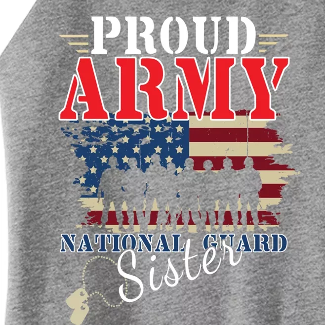 Lady Solider Proud Army National Guard Sister Veterans Day Gift Women’s Perfect Tri Rocker Tank