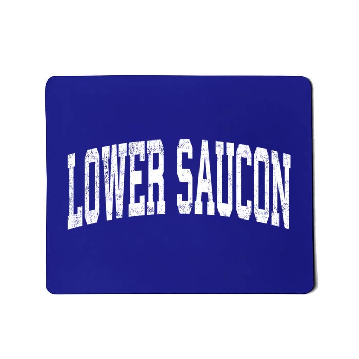 Lower Saucon Pennsylvania Pa Vintage Athletic Sports Pink De Gift Mousepad