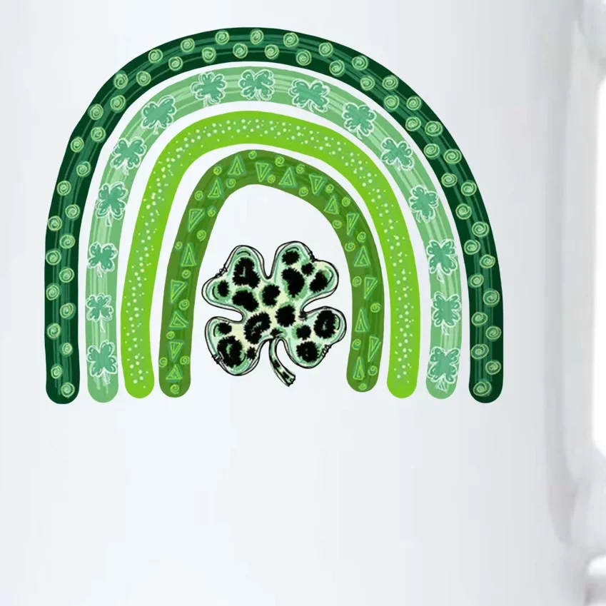 Lucky St Patrick's Day Rainbow Black Color Changing Mug