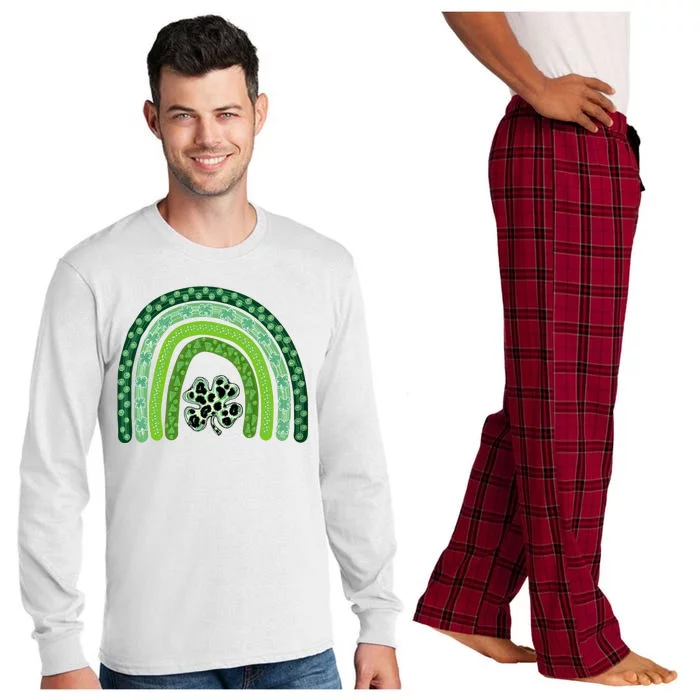 Lucky St Patrick's Day Rainbow Long Sleeve Pajama Set