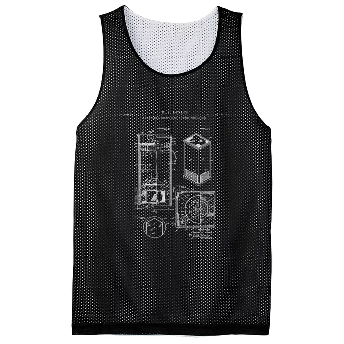 Leslie Speaker Patent Music Mesh Reversible Basketball Jersey Tank