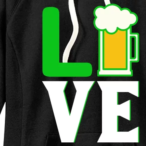 Love St Patricks Day Women's Fleece Hoodie