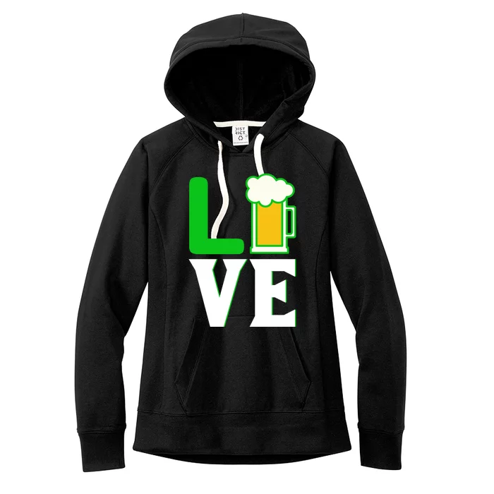 Love St Patricks Day Women's Fleece Hoodie