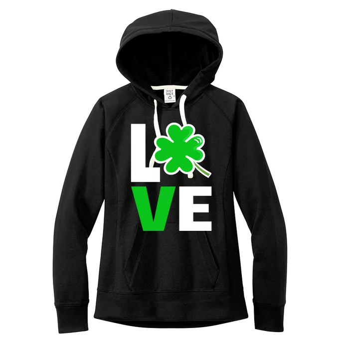 Love St Patricks Day Women's Fleece Hoodie