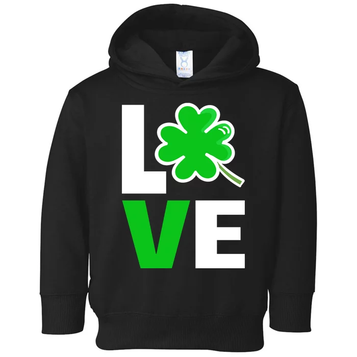 Love St Patricks Day Toddler Hoodie