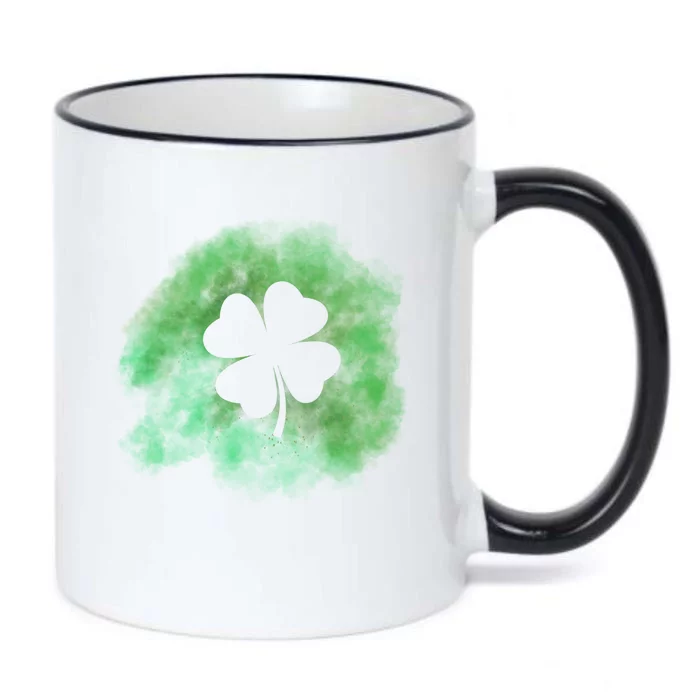 Lucky St Patrick's Day Clover Holiday Black Color Changing Mug