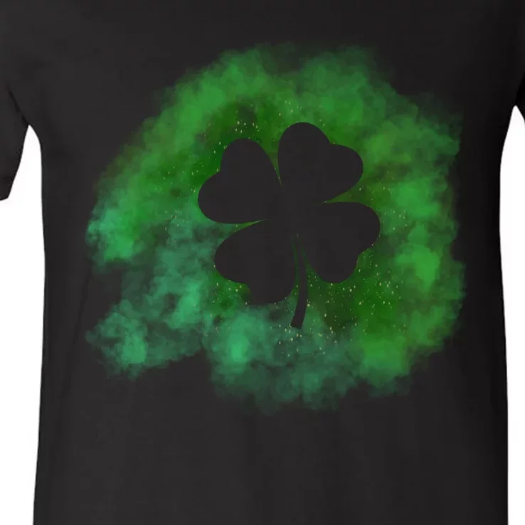 Lucky St Patrick's Day Clover Holiday V-Neck T-Shirt