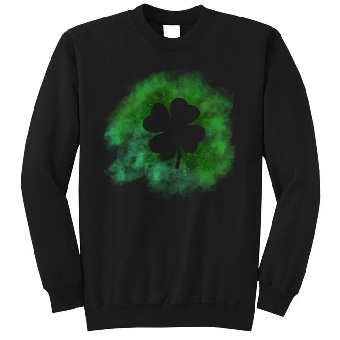 Lucky St Patrick's Day Clover Holiday Tall Sweatshirt