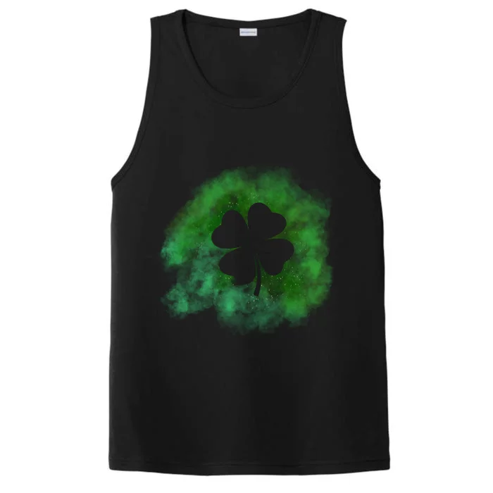 Lucky St Patrick's Day Clover Holiday Performance Tank