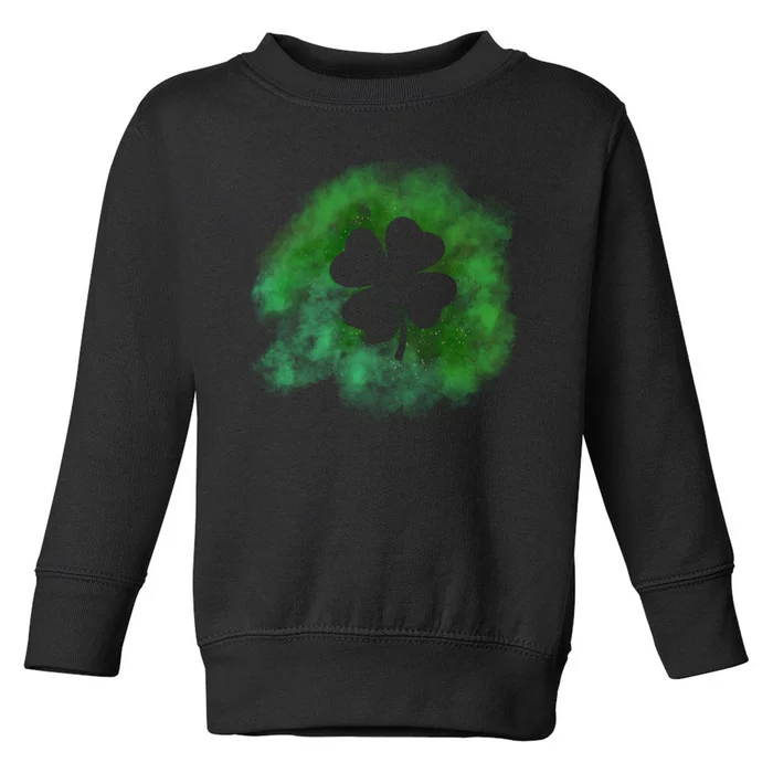 Lucky St Patrick's Day Clover Holiday Toddler Sweatshirt