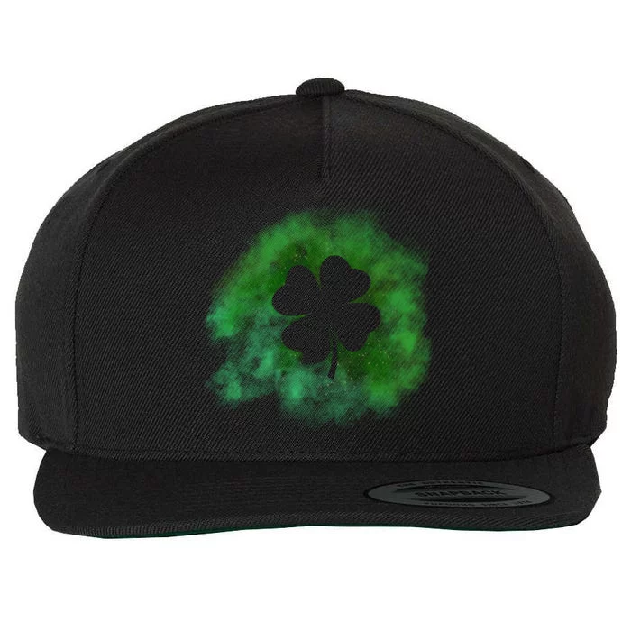 Lucky St Patrick's Day Clover Holiday Wool Snapback Cap