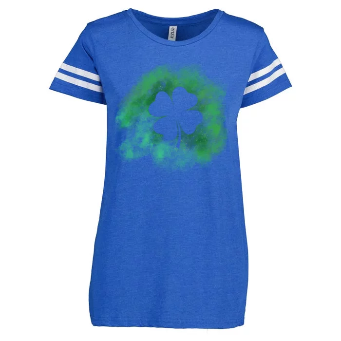 Lucky St Patrick's Day Clover Holiday Enza Ladies Jersey Football T-Shirt