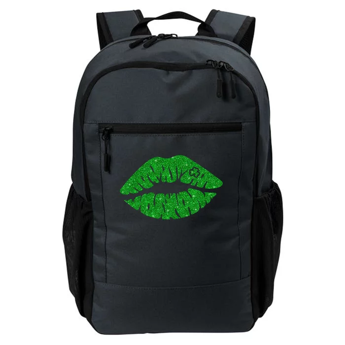 Lucky St Patrick's Day Lips Kiss Daily Commute Backpack