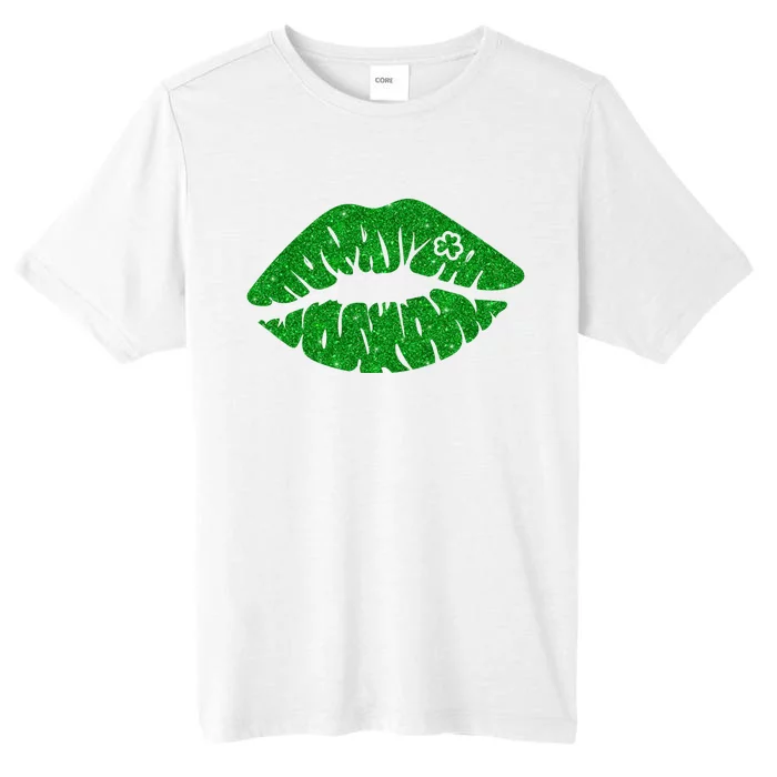 Lucky St Patrick's Day Lips Kiss ChromaSoft Performance T-Shirt