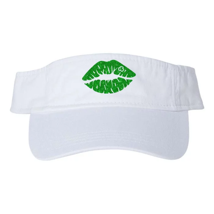 Lucky St Patrick's Day Lips Kiss Valucap Bio-Washed Visor