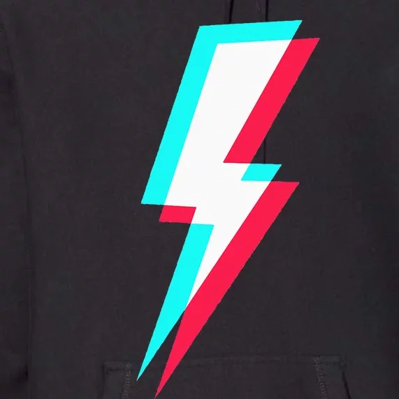 Lightning Symbol Power Electricity Bolt Graphic Premium Hoodie