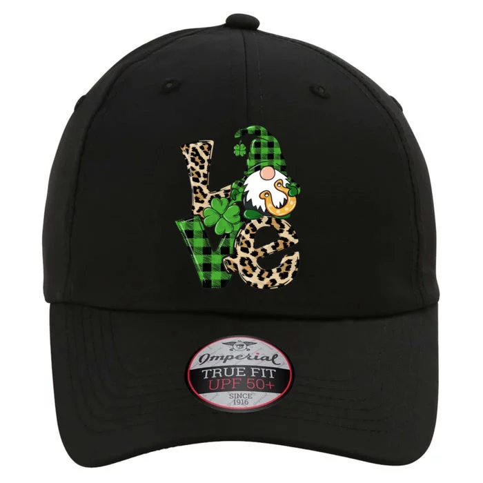 Love St Patricks Day Leopard Checkered Irish Gnome The Original Performance Cap