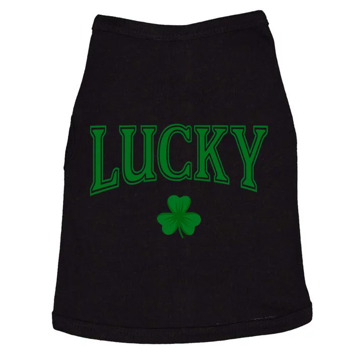 Lucky St PatrickS Day Clover Shamrock Lucky Doggie Tank