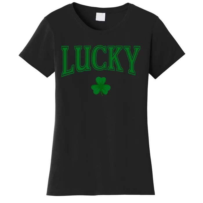 Lucky St PatrickS Day Clover Shamrock Lucky Women's T-Shirt