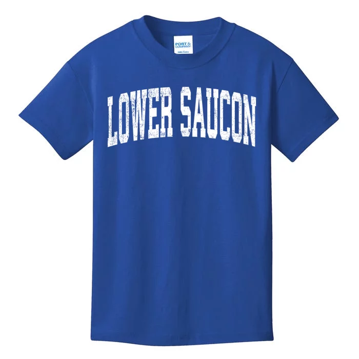 Lower Saucon Pennsylvania Pa Vintage Athletic Sports Pink De Meaningful Gift Kids T-Shirt