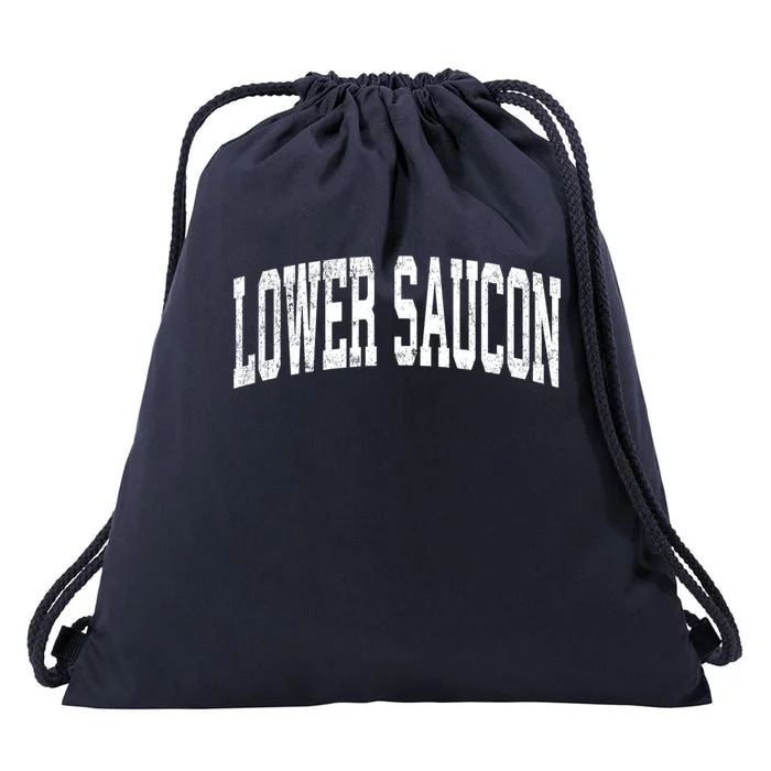 Lower Saucon Pennsylvania Pa Vintage Athletic Sports Pink De Meaningful Gift Drawstring Bag