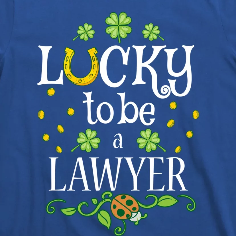 Lawyer St Patrick's Day Lucky To Be A Lawyer Gift T-Shirt