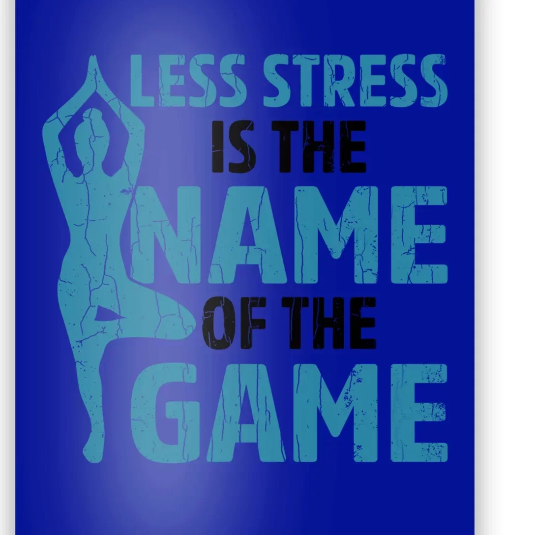 Less Stress Ptsd Awareness Teal Ribbon Happy Graphic Gift Poster