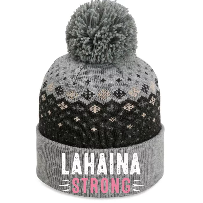 Lahaina Strong Premium The Baniff Cuffed Pom Beanie