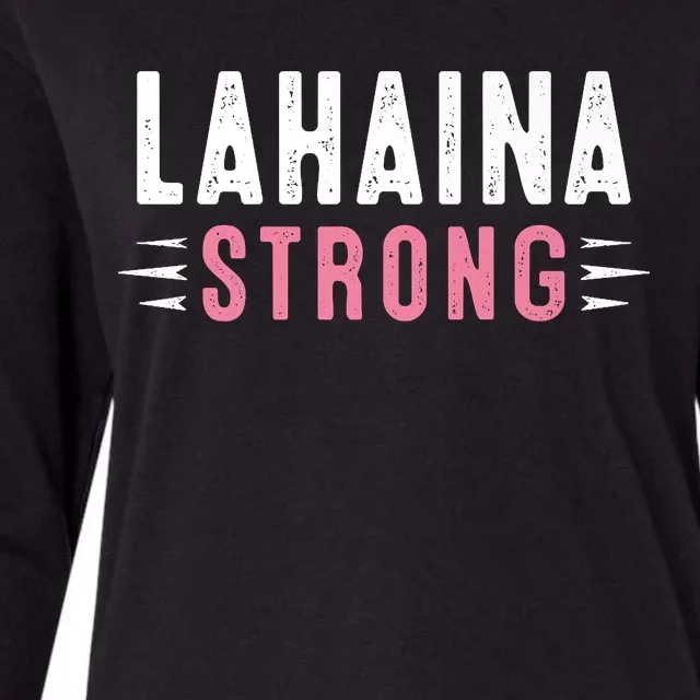 Lahaina Strong Premium Womens Cotton Relaxed Long Sleeve T-Shirt