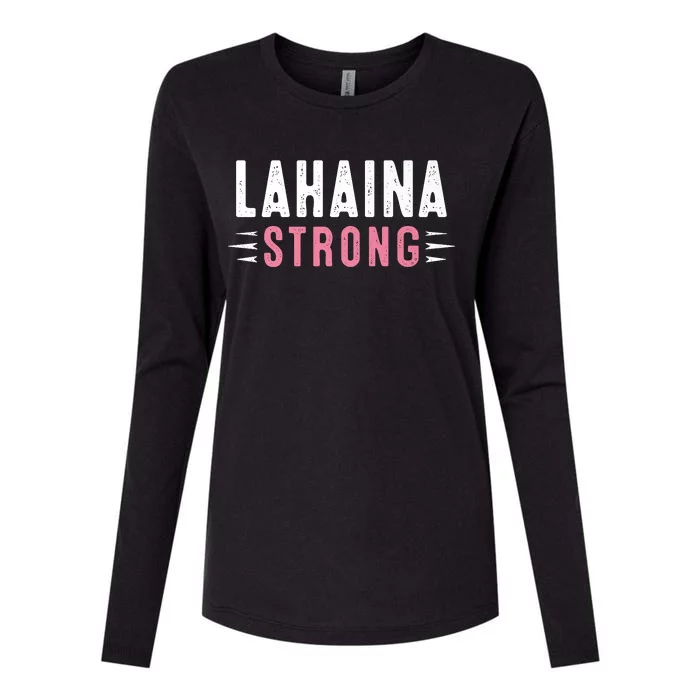 Lahaina Strong Premium Womens Cotton Relaxed Long Sleeve T-Shirt